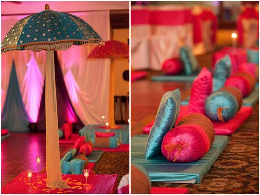 sangeet garba backdrop colorful indian wedding chicago